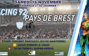 Match Fédéral 2 Féminine et Super Héros party