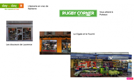 Pour Noël, le Racing Nanterre Rugby soutient les commerçants locaux